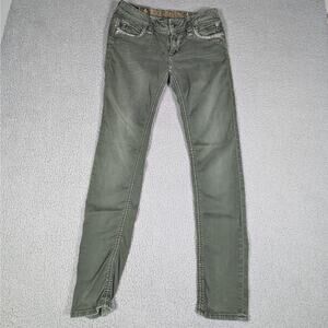 Rock Revival Jeans Womens 29 Eleanor Skinny Embellished Pockets Stretch Denim